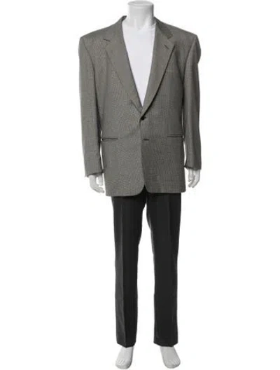 Pre-owned Versace Vintage Late 1980's - Early 1990's Blazer In Gray