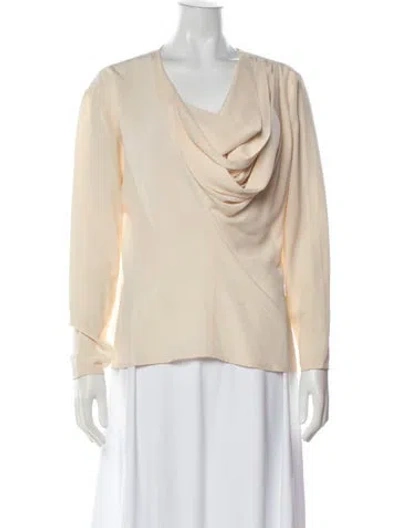 Pre-owned Versace Vintage Late 1980's - Early 1990's Blouse In Neutral