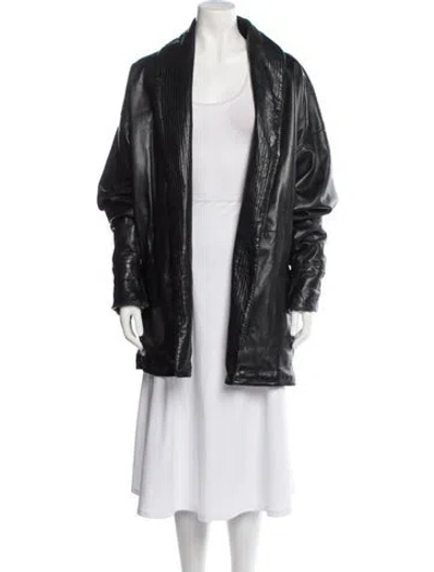 Pre-owned Versace Vintage Late 1980's - Early 1990's Coat In Black