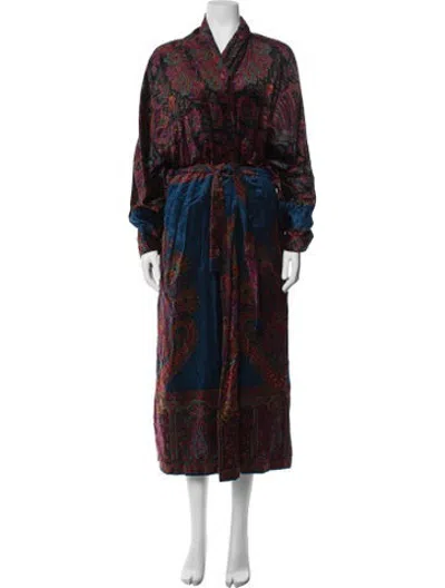 Pre-owned Versace Vintage Late 1980's - Early 1990's Robe In Black