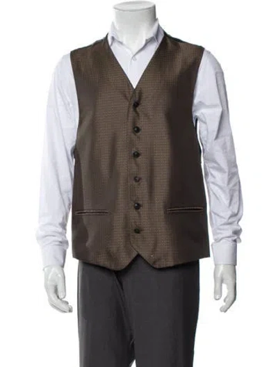 Pre-owned Versace Vintage Late 1980's - Early 1990's Suit Vest In Multi