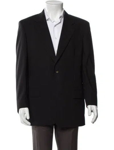 Pre-owned Versace Vintage Late 1990's - Early 2000's Blazer In Blue