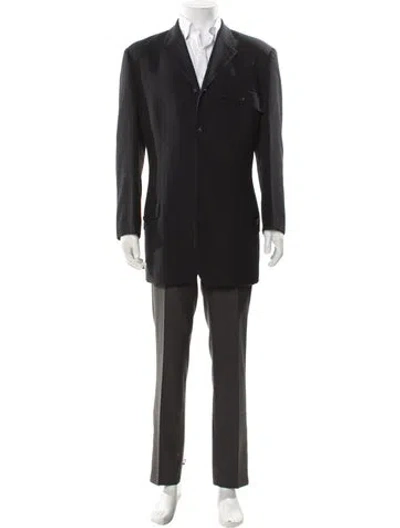 Pre-owned Versace Vintage Late 1990's - Early 2000's Blazer In Gray