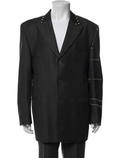 Pre-owned Versace Vintage Late 1990's - Early 2000's Blazer In Gray