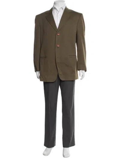 Pre-owned Versace Vintage Late 1990's - Early 2000's Blazer In Green