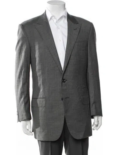 Pre-owned Versace Vintage Late 1990's - Early 2000's Blazer In Grey