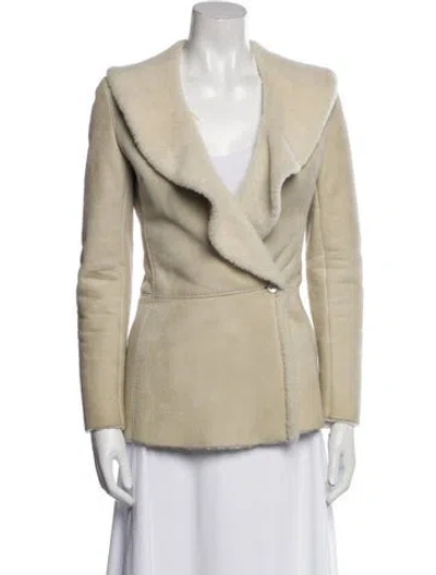 Pre-owned Versace Vintage Late 1990's - Early 2000's Jacket In Neutral