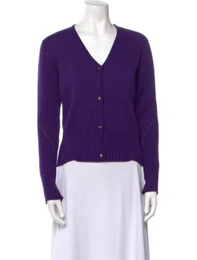 Pre-owned Versace Vintage Late 1990's - Early 2000's Sweater In Purple