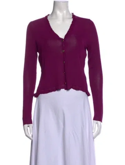 Pre-owned Versace Vintage Late 1990's - Early 2000's Sweater In Purple