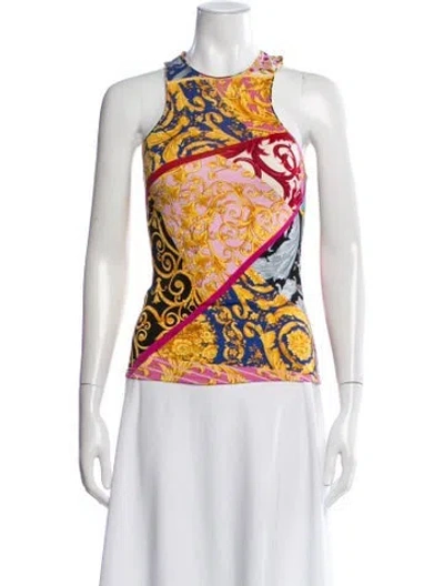 Pre-owned Versace Vintage Late 1990's - Early 2000's Top In Multi