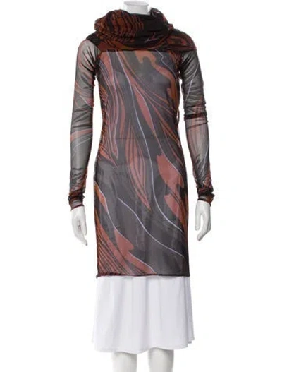 Pre-owned Versace Vintage Late 2000's - Early 2010's Tunic In Brown