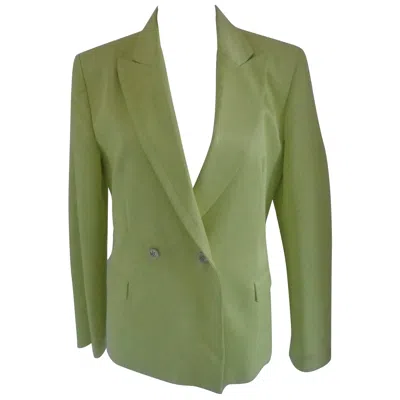 Pre-owned Versace Vintage Light Green Cotton Jacket Unisex Size 44 Made In Italy
