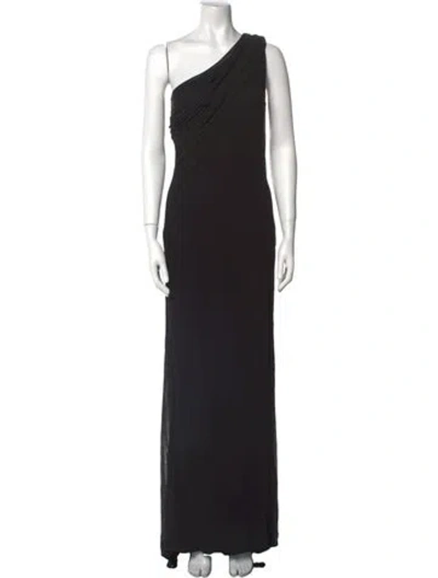 Pre-owned Versace Vintage Long Dress In Black