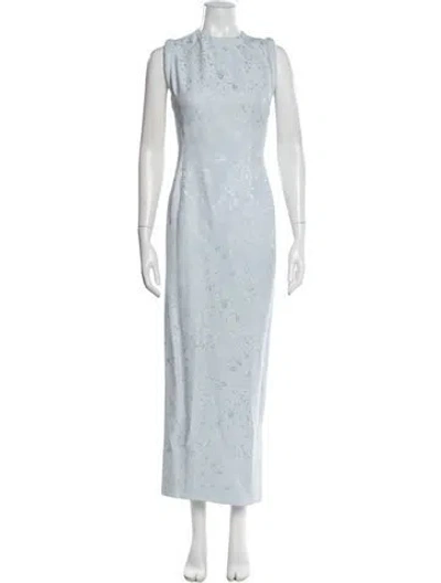 Pre-owned Versace Vintage Long Dress In Blue