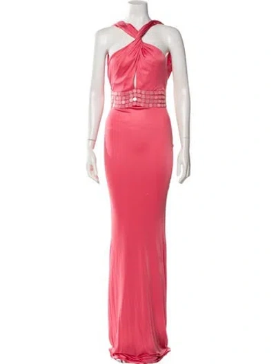 Pre-owned Versace Vintage Long Dress In Pink