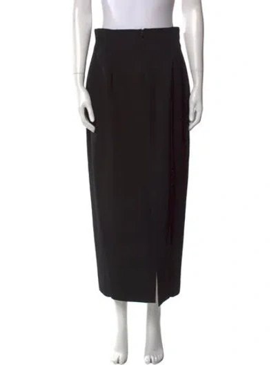 Pre-owned Versace Vintage Long Skirt In Black