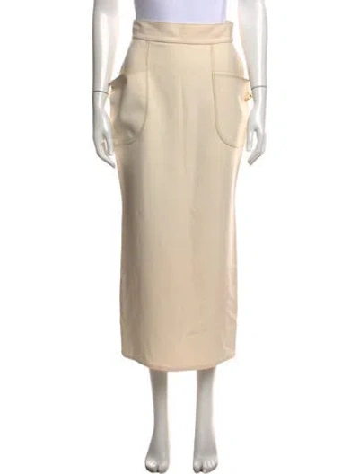 Pre-owned Versace Vintage Long Skirt In Neutrals