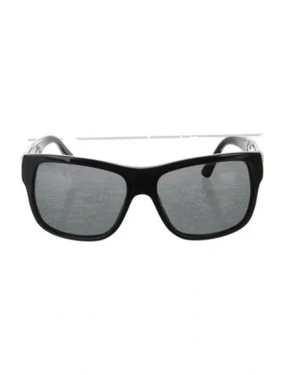Pre-owned Versace Vintage Medusa Insignia Sunglasses In Black