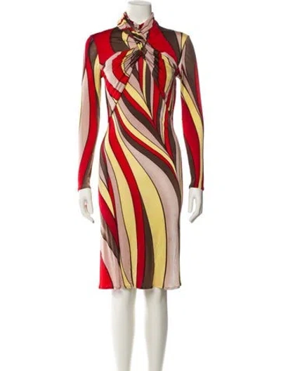Pre-owned Versace Vintage Midi Length Dress