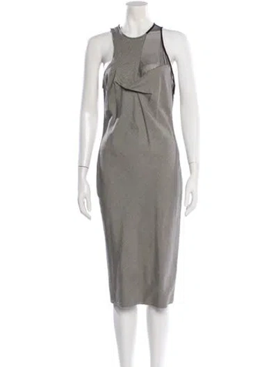 Pre-owned Versace Vintage Midi Length Dress In Black