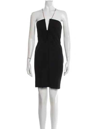 Pre-owned Versace Vintage Mini Dress In Black