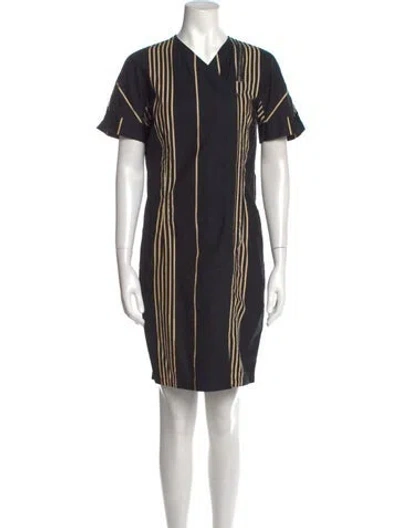 Pre-owned Versace Vintage Mini Dress In Black
