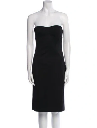 Pre-owned Versace Vintage Mini Dress In Black