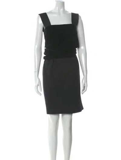Pre-owned Versace Vintage Mini Dress In Black