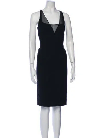 Pre-owned Versace Vintage Mini Dress In Black