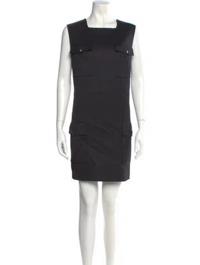Pre-owned Versace Vintage Mini Dress In Black