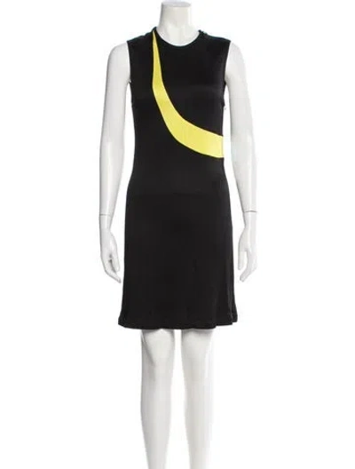 Pre-owned Versace Vintage Mini Dress In Black