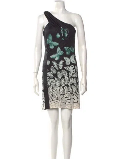 Pre-owned Versace Vintage Mini Dress In Black