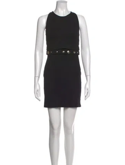 Pre-owned Versace Vintage Mini Dress In Black