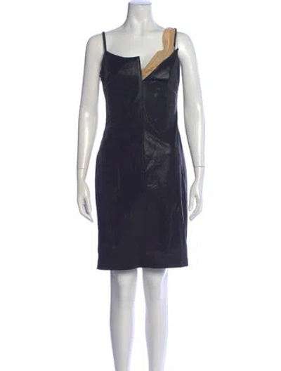 Pre-owned Versace Vintage Mini Dress In Black