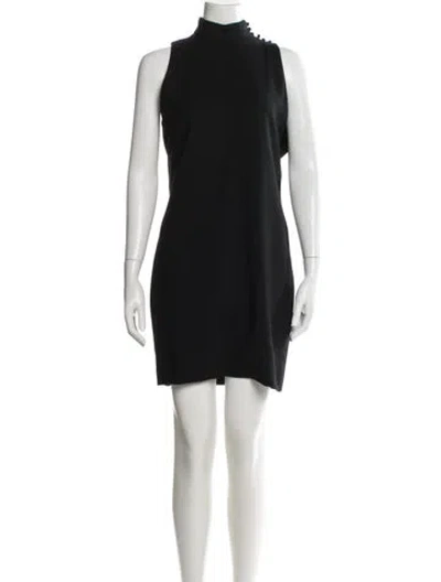 Pre-owned Versace Vintage Mini Dress In Black