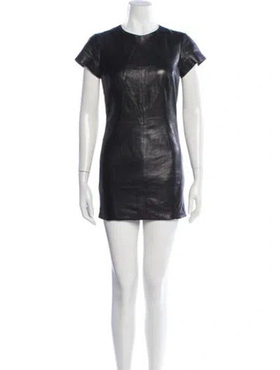 Pre-owned Versace Vintage Mini Dress In Black