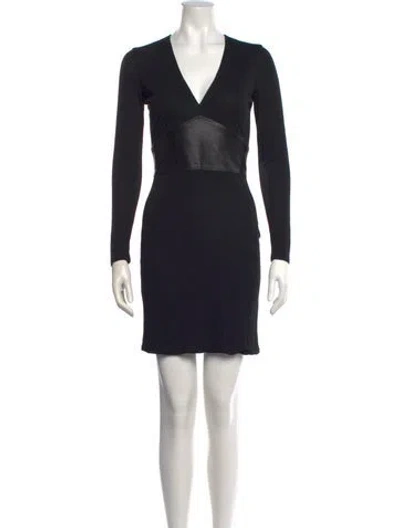 Pre-owned Versace Vintage Mini Dress In Black