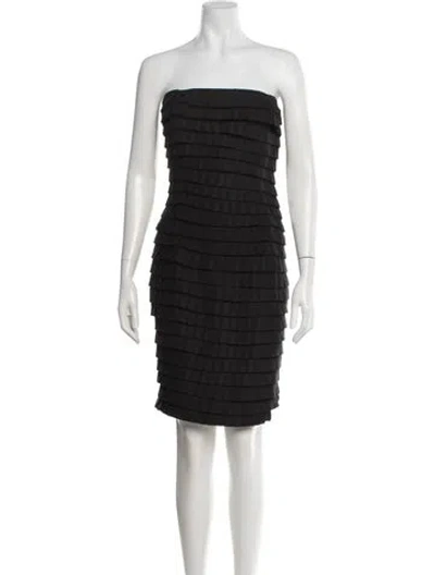 Pre-owned Versace Vintage Mini Dress In Black