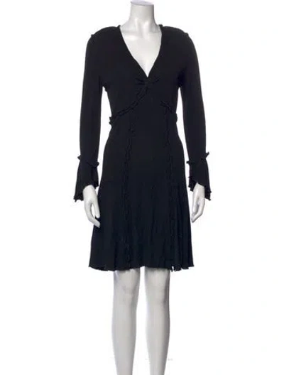 Pre-owned Versace Vintage Mini Dress In Black