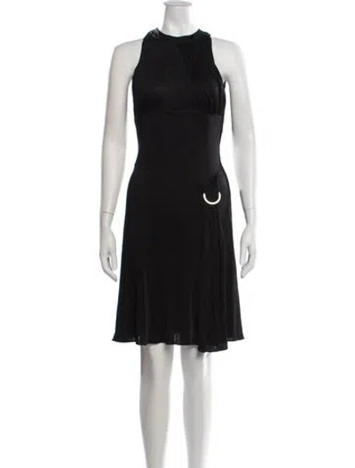 Pre-owned Versace Vintage Mini Dress In Black