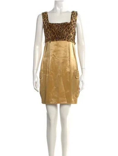 Pre-owned Versace Vintage Mini Dress In Multi