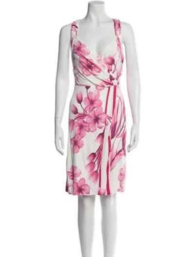 Pre-owned Versace Vintage Mini Dress In Multi