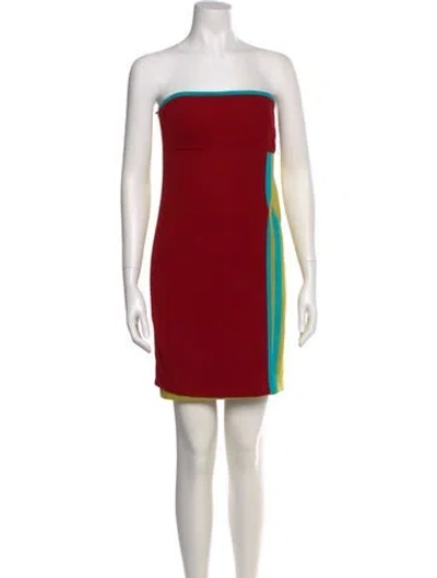 Pre-owned Versace Vintage Mini Dress In Multi
