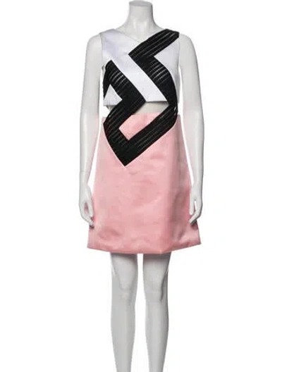 Pre-owned Versace Vintage Mini Dress In Multi