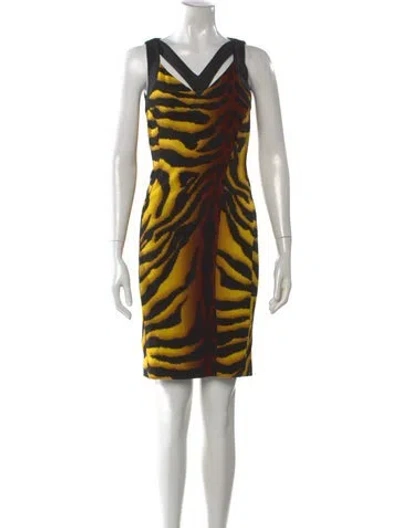 Pre-owned Versace Vintage Mini Dress In Multi