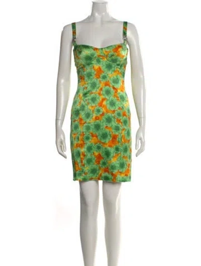 Pre-owned Versace Vintage Mini Dress In Multi