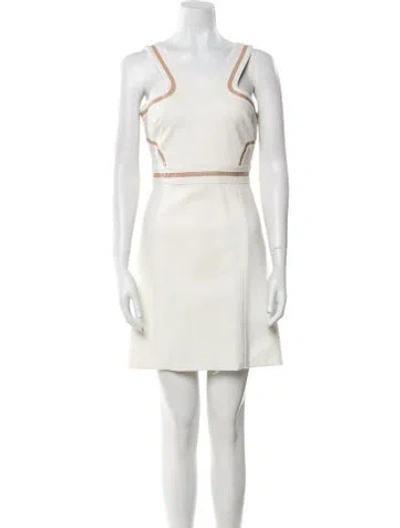 Pre-owned Versace Vintage Mini Dress In Neutral