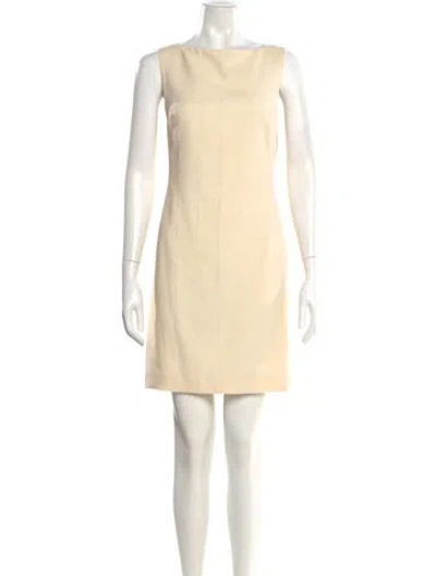 Pre-owned Versace Vintage Mini Dress In Neutral