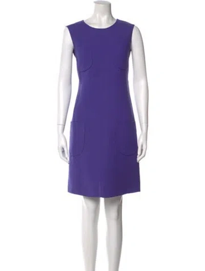 Pre-owned Versace Vintage Mini Dress In Purple
