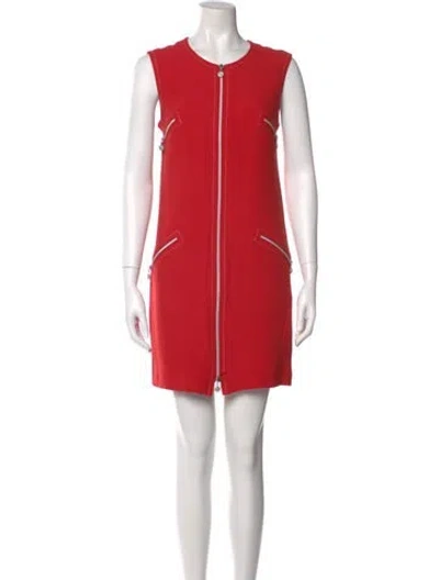 Pre-owned Versace Vintage Mini Dress In Red